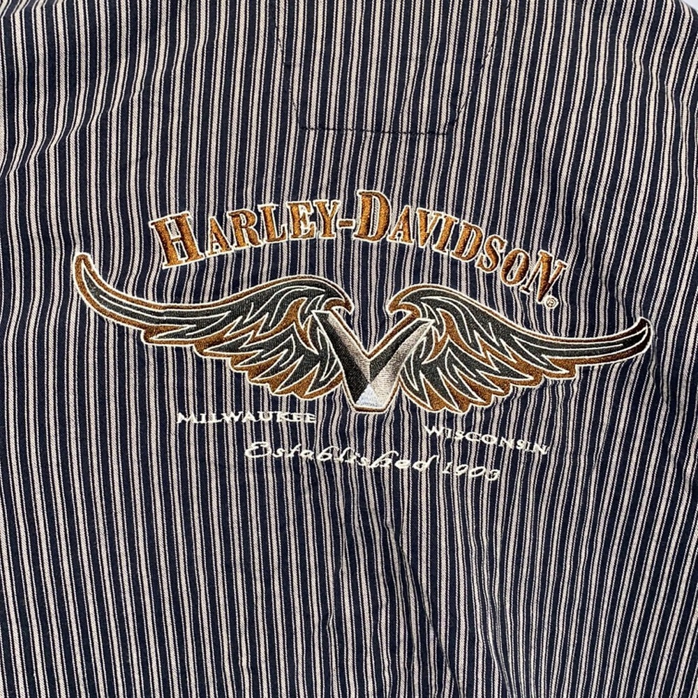 Harley Davidson Button Up - image 2